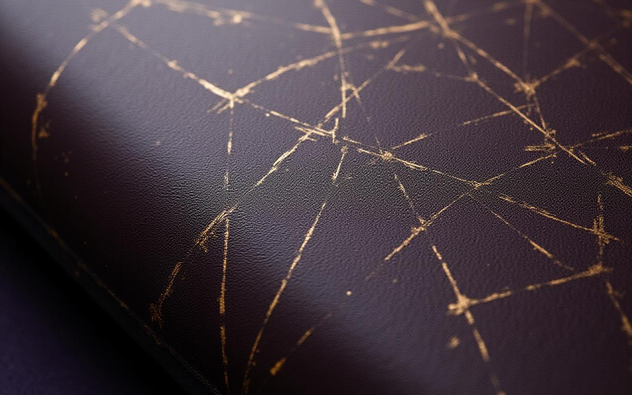 Abstract leather textures and geometric patterns